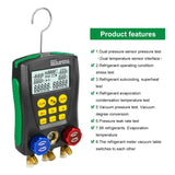 DUOYI DY517A - Instrumento de diagnóstico para aire acondicionado de automóvil, monitor de temperatura y medidor de fluoruro (DY517A)