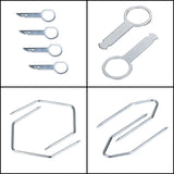 Herramienta de desmontaje de audio para coche 38 en 1 para Mercedes-Benz, Volkswagen y Audi: herramienta esencial para navegación DVD y CD