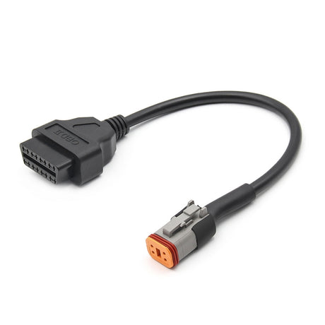 4Pin Motorcycles OBD2 Conversion Cable OBDII Diagnostic Adapter Cable for Harley Davidson, 4Pin - LYDARZ