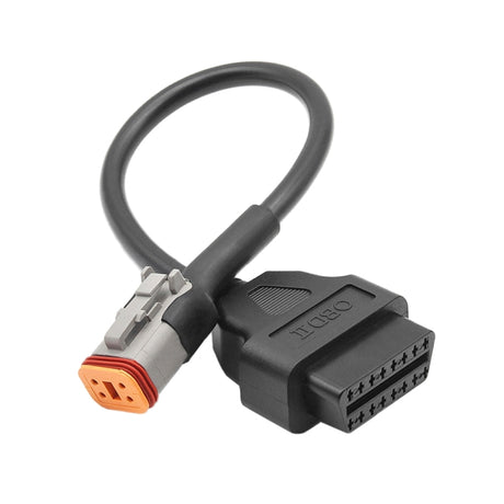 4Pin Motorcycles OBD2 Conversion Cable OBDII Diagnostic Adapter Cable for Harley Davidson, 4Pin - LYDARZ
