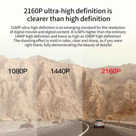 Z30 WiFi Dual-lens HD 2160P Non-light Night Vision 360-degree Panoramic Driving Recorder, GPS Version, Z30 GPS Version