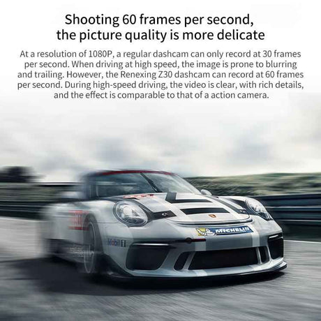 Z30 WiFi Dual-lens HD 2160P Non-light Night Vision 360-degree Panoramic Driving Recorder, GPS Version, Z30 GPS Version