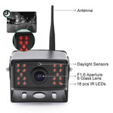 7 inch Car Digital Wireless Rear-view Split-screen Monitor Four Record, Four Record