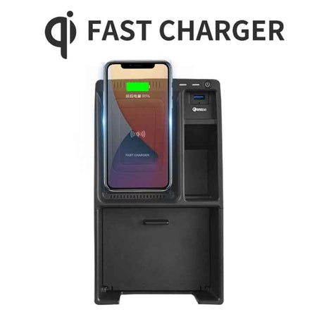 HFC-1050 Car Qi Standard Wireless Charger 10W Quick Charging for Audi A4L 2017-2022, Left Driving, HFC-1050
