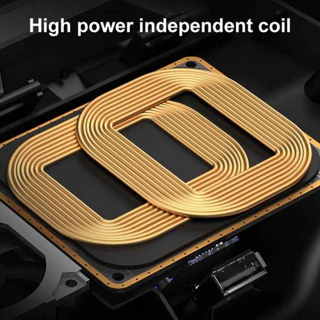 HFC-1052 Car Qi Standard Wireless Charger 15W / 10W Quick Charging for Audi A6L 2019-2022, Left Driving, HFC-1052