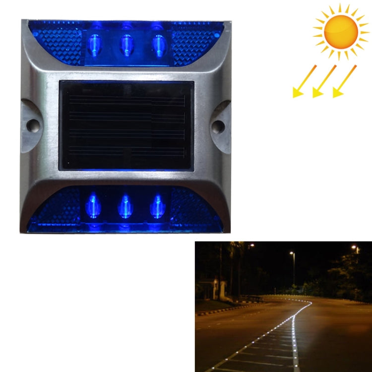 Solar Square Road Stud Light Car Guidance Light Road Deceleration Light, Constantly Bright Version