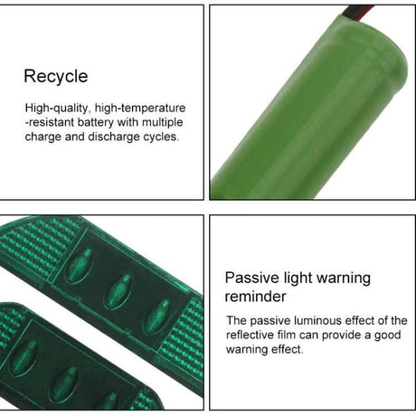 Solar Square Road Stud Light Car Guidance Light Road Deceleration Light