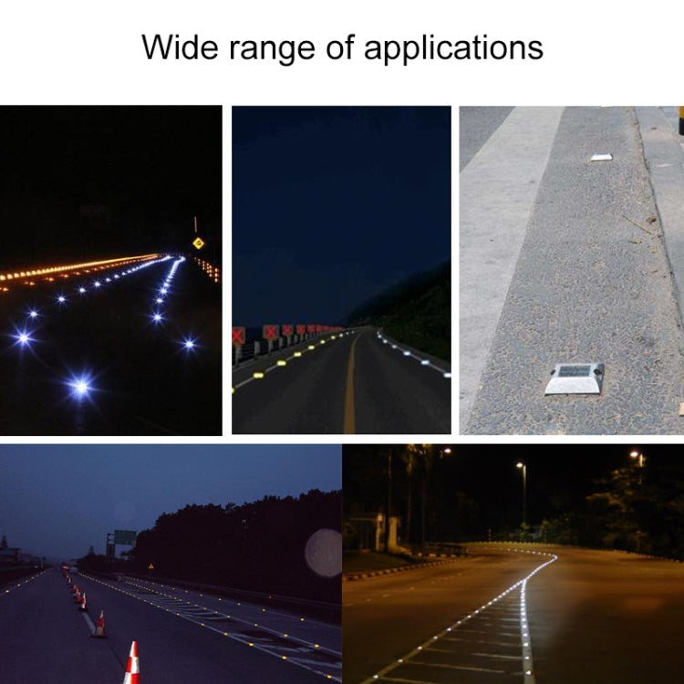 Solar Square Road Stud Light Car Guidance Light Road Deceleration Light, Flashing Bright Version, Flashing Bright Version