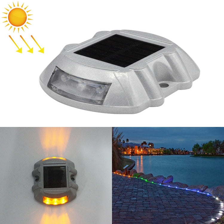 Solar Horseshoe Road Stud Light Car Guidance Light Road Deceleration Light, Constantly Bright Version, Constantly Bright Version