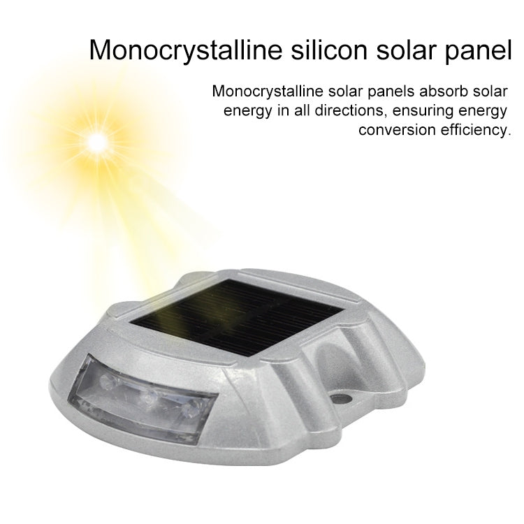 Solar Horseshoe Road Stud Light Car Guidance Light Road Deceleration Light, Flashing Bright Version - LYDARZ