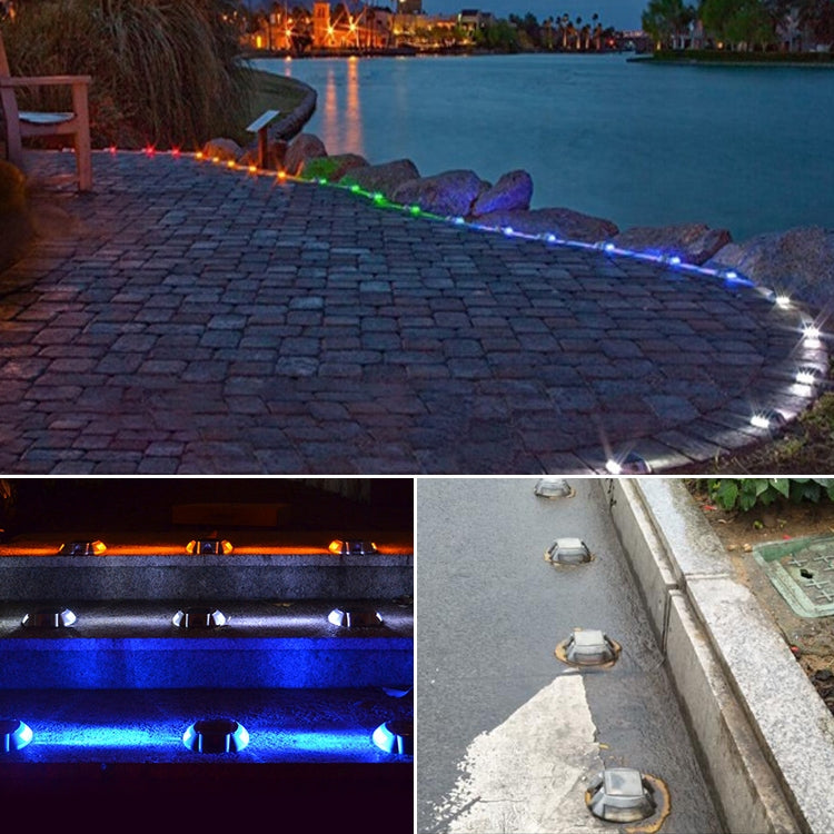 Solar Horseshoe Road Stud Light Car Guidance Light Road Deceleration Light, Flashing Bright Version - LYDARZ