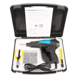 Máquina de soldadura de plástico con grapadora caliente de 70 W para reparación de parachoques de coche. Kit de alicates.