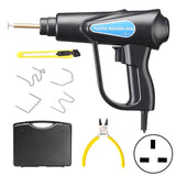 Máquina de soldadura de plástico con grapadora caliente de 70 W para reparación de parachoques de coche. Kit de alicates.