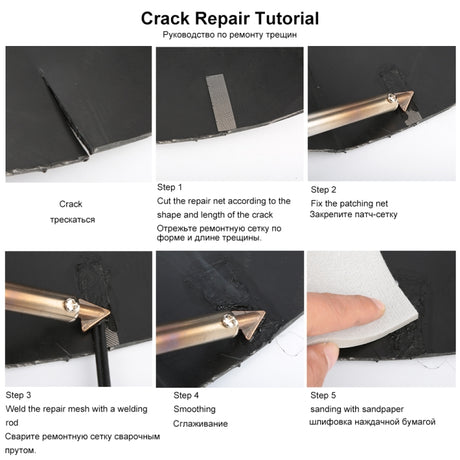 80W Electric Soldering Iron Plastic Welding Machine Car Bumper Repair Plier, EU Plug, Bumper Repair Plier - LYDARZ