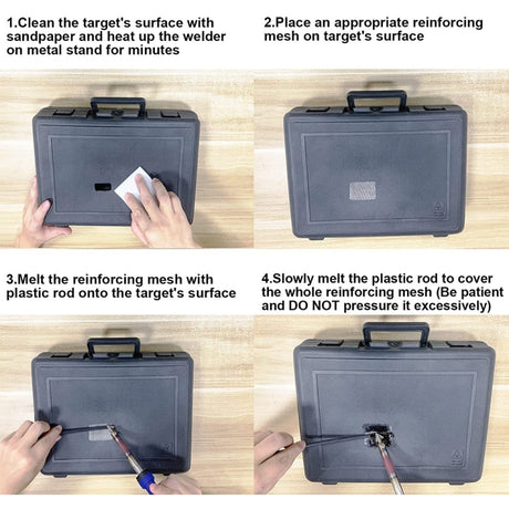 80W Electric Soldering Iron Plastic Welding Machine Car Bumper Repair Plier Set - LYDARZ
