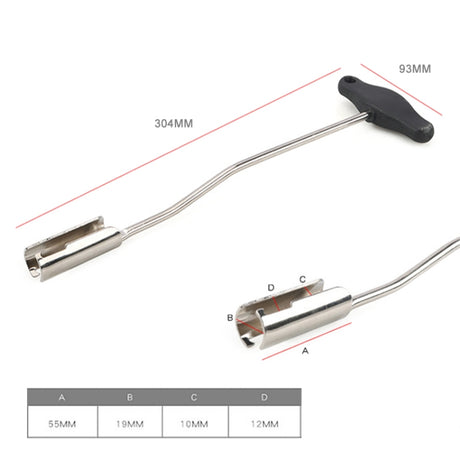 High-voltage Line Extraction Pliers Extractor Long Elbow Cylinder Pressure Line Extractor for Audi / Volkswagen - LYDARZ