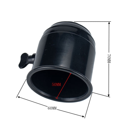 50mm Black Plastic Car Truck Tow Ball Cover Cap Towing Hitch Trailer Towball Protection, Black - LYDARZ
