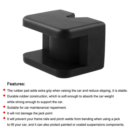 2 PCS Car Jack Pad Adapter Rubber Jack Pads Slotted Frame - LYDARZ