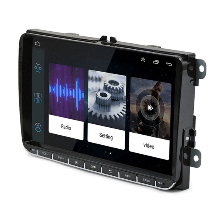 CKVW92 HD 9 pulgadas 2 DIN Android 6.0 Reproductor MP5 para coche Navegación GPS Reproductor multimedia Bluetooth Radio estéreo para Volkswagen, Compatible con FM y Mirror Link, Versión de mapa de Europa, Versión de mapa de Europa