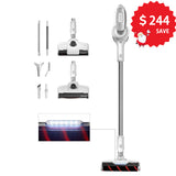 Aspiradora inalámbrica Honeywell VC10: diseño 8 en 1, 55 minutos de autonomía y potente succión para eliminar el pelo de mascotas.