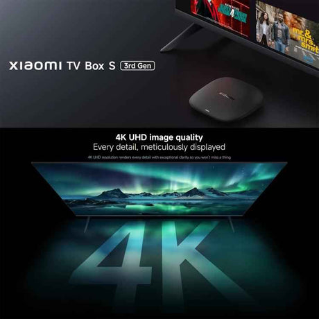 Xiaomi TV Box S 3rd Gen 4K Ultra HD Google TV Box – 2GB+32GB, Global Version