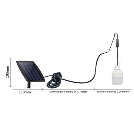 SNF-0092 White Light Solar Lantern Lighting Bulb Outdoor IP44 Waterproof LED One for Two Lighting - LYDARZ