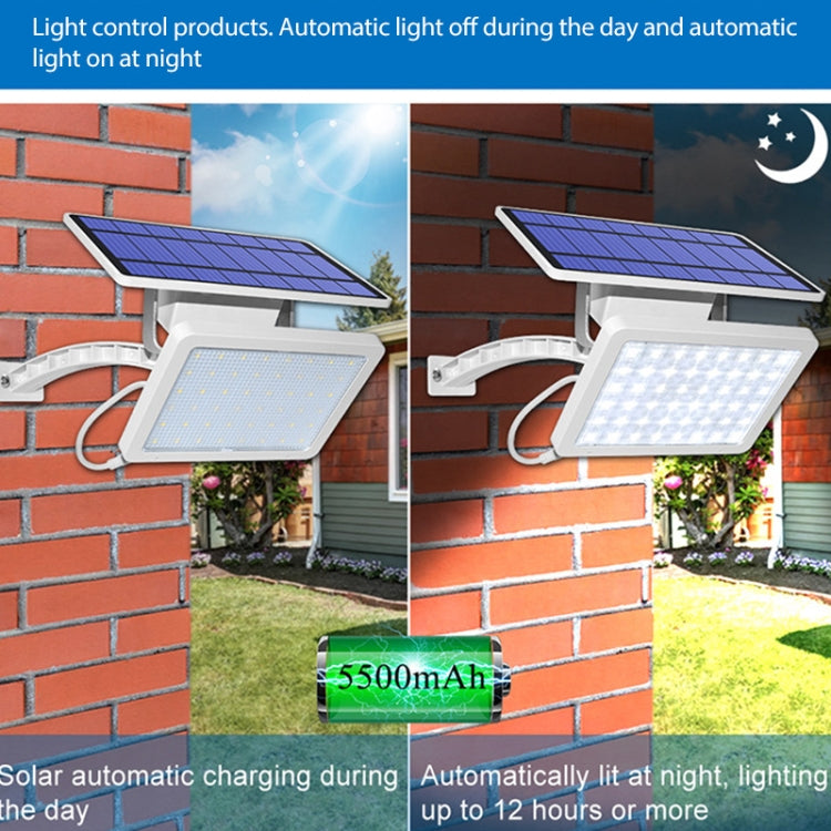 48LED Detachable Solar Light IP65 Waterproof Outdoor Courtyard LED Street Lamp, Warm Light, White Light