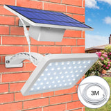 48LED Solar Courtyard Street Lamp - Detachable, IP65 Waterproof Outdoor Warm Light