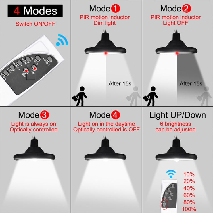 Smart Induction 56LEDs Solar LED Garden Light for Indoor and Outdoor Use, White Light