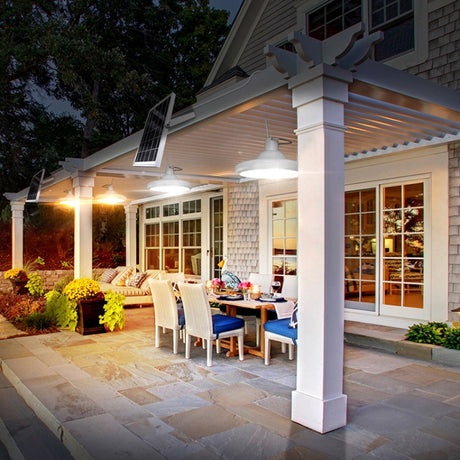 Smart Induction 2 in 1 112LEDs Solar Light Indoor and Outdoor Garden Garage LED Lamp - LYDARZ
