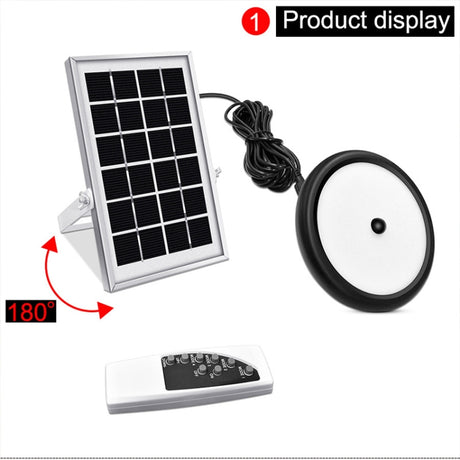 Smart Induction 2 in 1 112LEDs Solar Light Indoor and Outdoor Garden Garage LED Lamp - LYDARZ