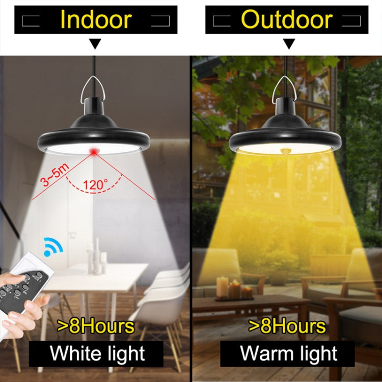 Smart Induction 2 in 1 112LEDs Solar Light Indoor and Outdoor Garden Garage LED Lamp - LYDARZ