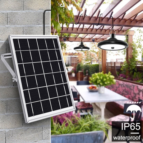 Smart Induction 2 in 1 112LEDs Solar Light Indoor and Outdoor Garden Garage LED Lamp - LYDARZ