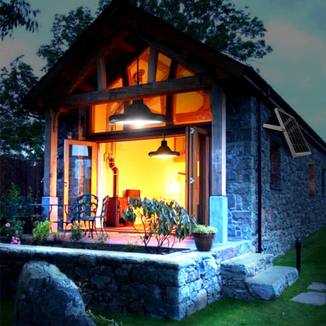 Smart Induction 2 in 1 112LEDs Solar Light Indoor and Outdoor Garden Garage LED Lamp - LYDARZ