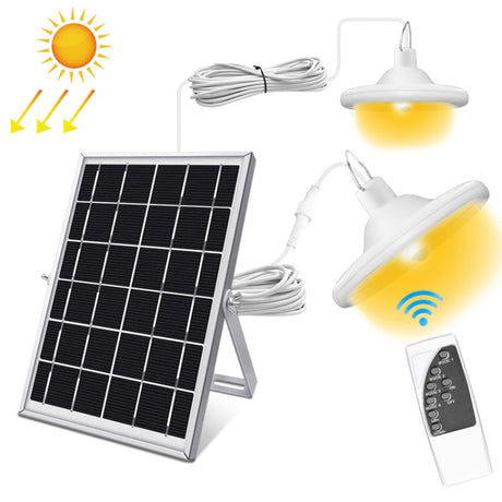 Smart Induction 2 in 1 112LEDs Solar Light Indoor and Outdoor Garden Garage LED Lamp - LYDARZ