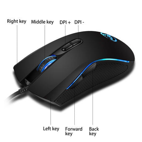 HXSJ P6+V100+A869 Keyboard Mouse Converter + One-handed Keyboard + Gaming Mouse Set - LYDARZ