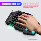 HXSJ P6+V100+A869 Keyboard Mouse Converter + One-handed Keyboard + Gaming Mouse Set - LYDARZ
