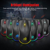Conjunto convertidor de teclado y ratón HXSJ P8+V100+J900 con teclado de una mano y ratón de programación para juegos