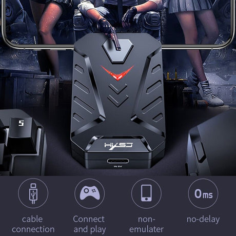 HXSJ P8+V100+J900 Keyboard Mouse Converter + One-handed Keyboard + Programming Gaming Mouse Set - LYDARZ