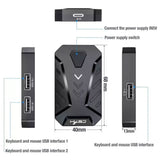 HXSJ Gaming Keyboard and Mouse Set - V100 One-Handed Keyboard, A883 Gaming Mouse, and Converter Combo