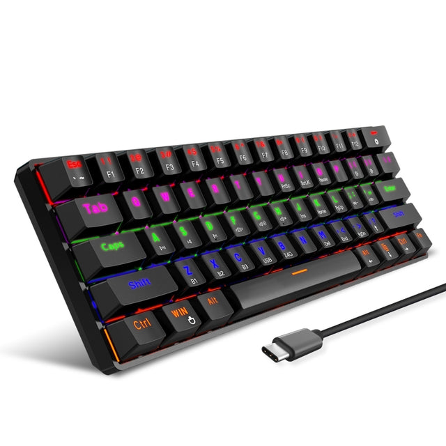 HXSJ L800 61 Keys Bluetooth 5.0 / 2.4G Wireless / Type-C Wired Three Modes Mechanical Keyboard - LYDARZ