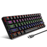 HXSJ L800 Mechanical Keyboard - 61 Keys Bluetooth 5.0, 2.4G Wireless & Type-C Wired Modes