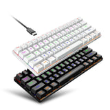 HXSJ L800 61 Keys Bluetooth 5.0 / 2.4G Wireless / Type-C Wired Three Modes Mechanical Keyboard