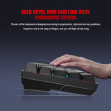 HXSJ L800 Mechanical Keyboard - 61 Keys Bluetooth 5.0, 2.4G Wireless & Type-C Wired Modes