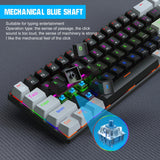 HXSJ V800 68 Keys Type-C Wired Cool Backlight Mechanical Keyboard - LYDARZ