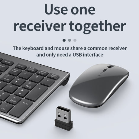 109 Three-mode Wireless Bluetooth Keyboard Mouse Set, Three-mode Keyboard Mouse Set - LYDARZ