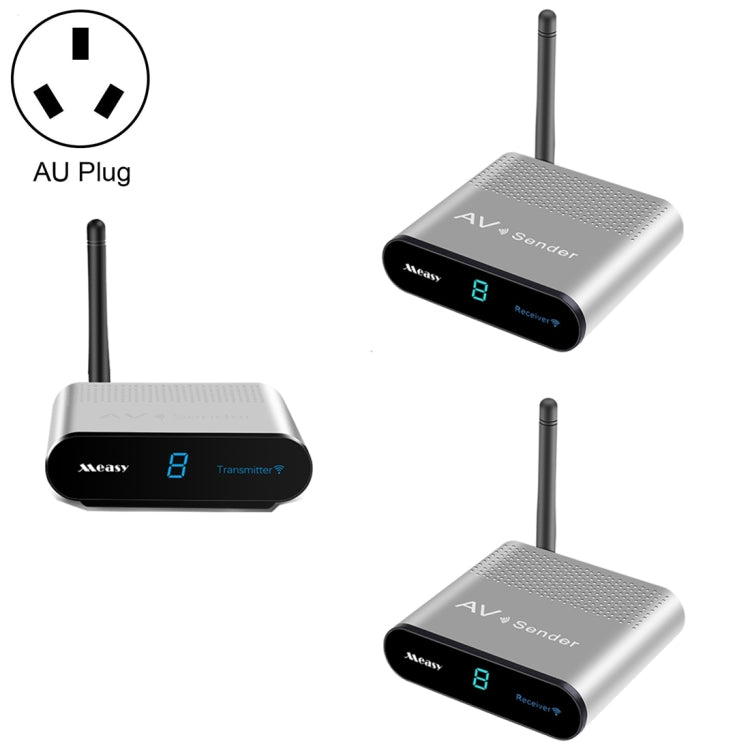 Measy AV530-2 5.8GHz Wireless Audio / Video Transmitter + 2 Receiver, Transmission Distance: 300m,, Black EU Plug, Black AU Plug, Black UK Plug, Silver UK Plug, Silver AU Plug, Silver EU Plug