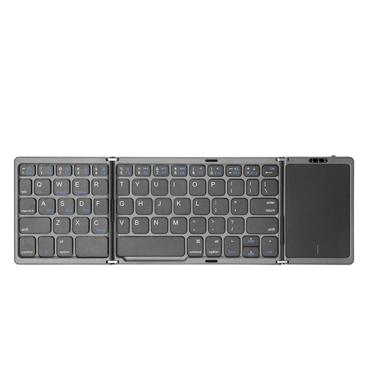 Teclado Bluetooth plegable B089T con panel táctil: recargable y portátil