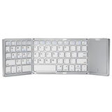 Teclado Bluetooth plegable B089T con panel táctil: recargable y portátil