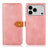 KHAZNEH Dual-color Cowhide Texture Flip Leather Phone Case